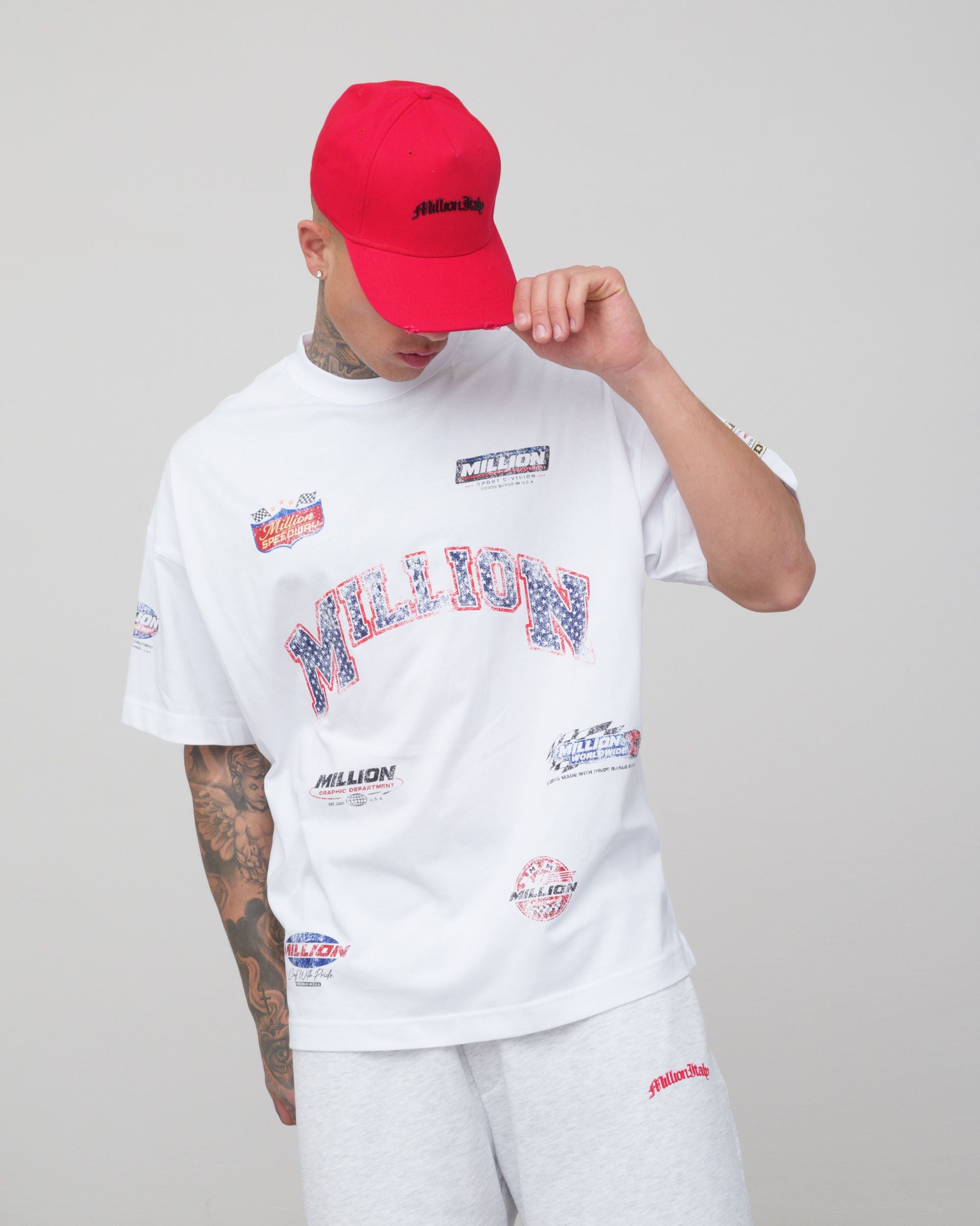 T-Shirt Racing Bianca