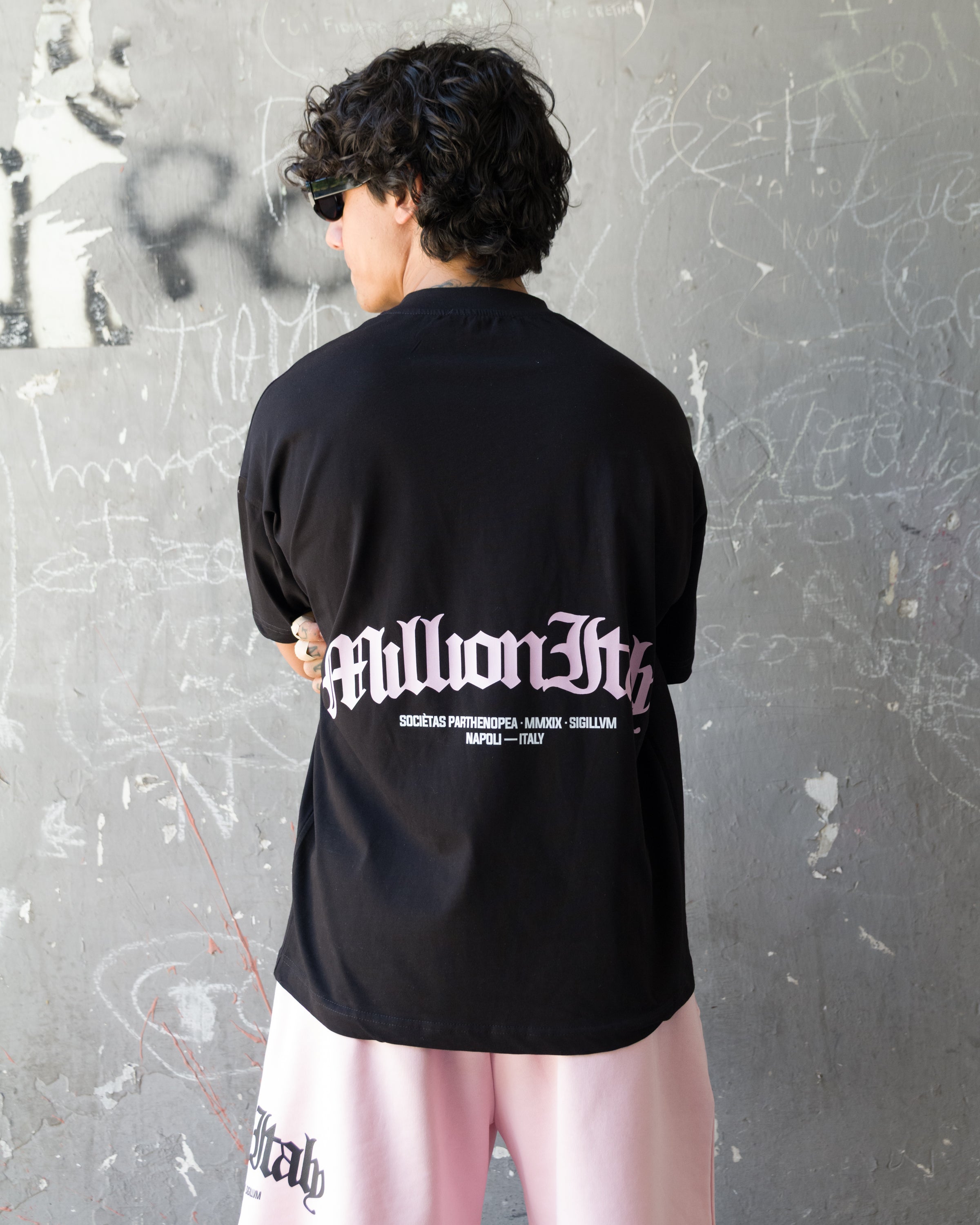 Black Arch Logo Pink T-Shirt