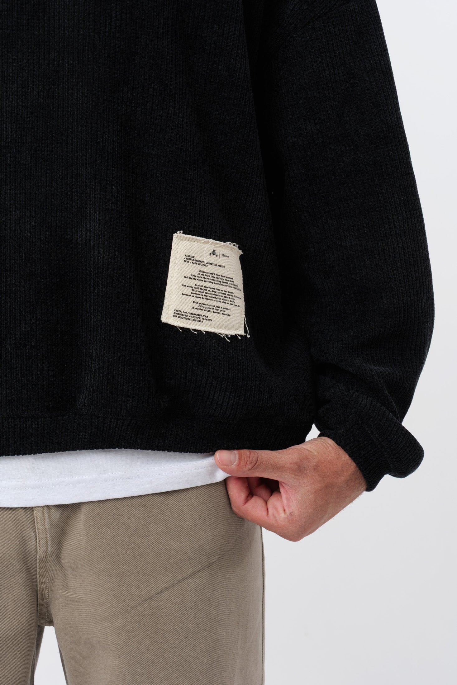 Black 'Archive' Crewneck