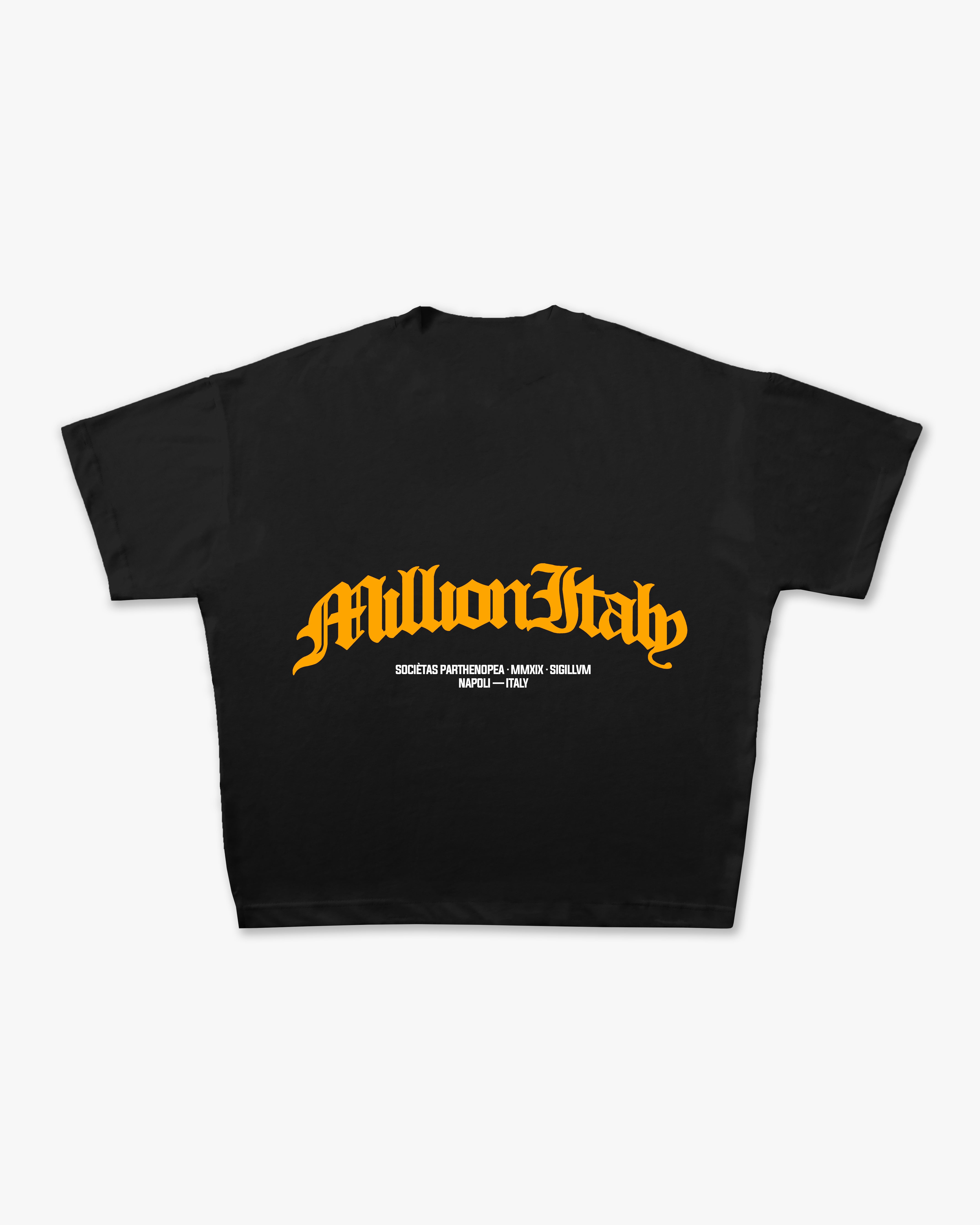 Black Arch Logo Yellow T-Shirt