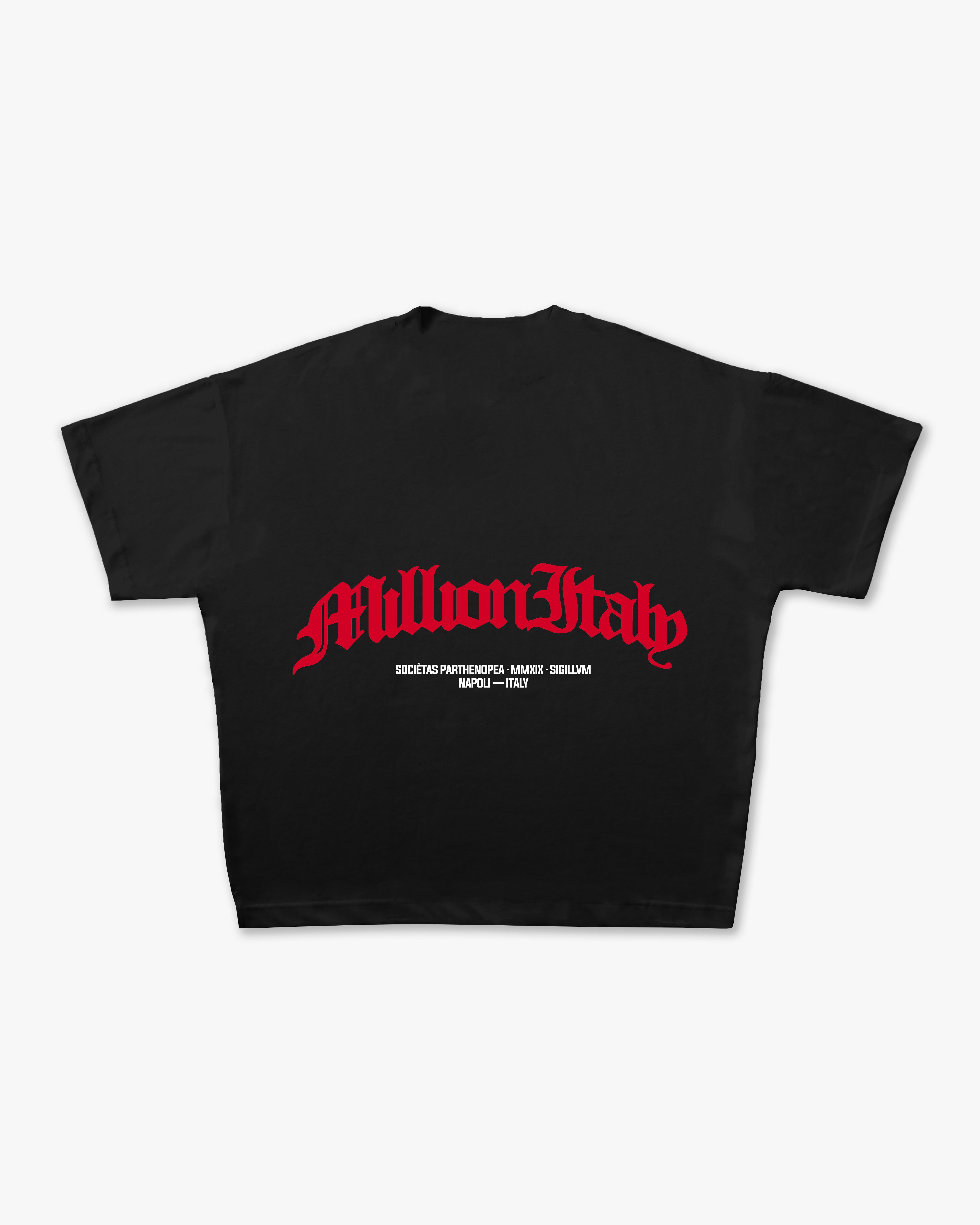 Black Arch Logo Red T-Shirt