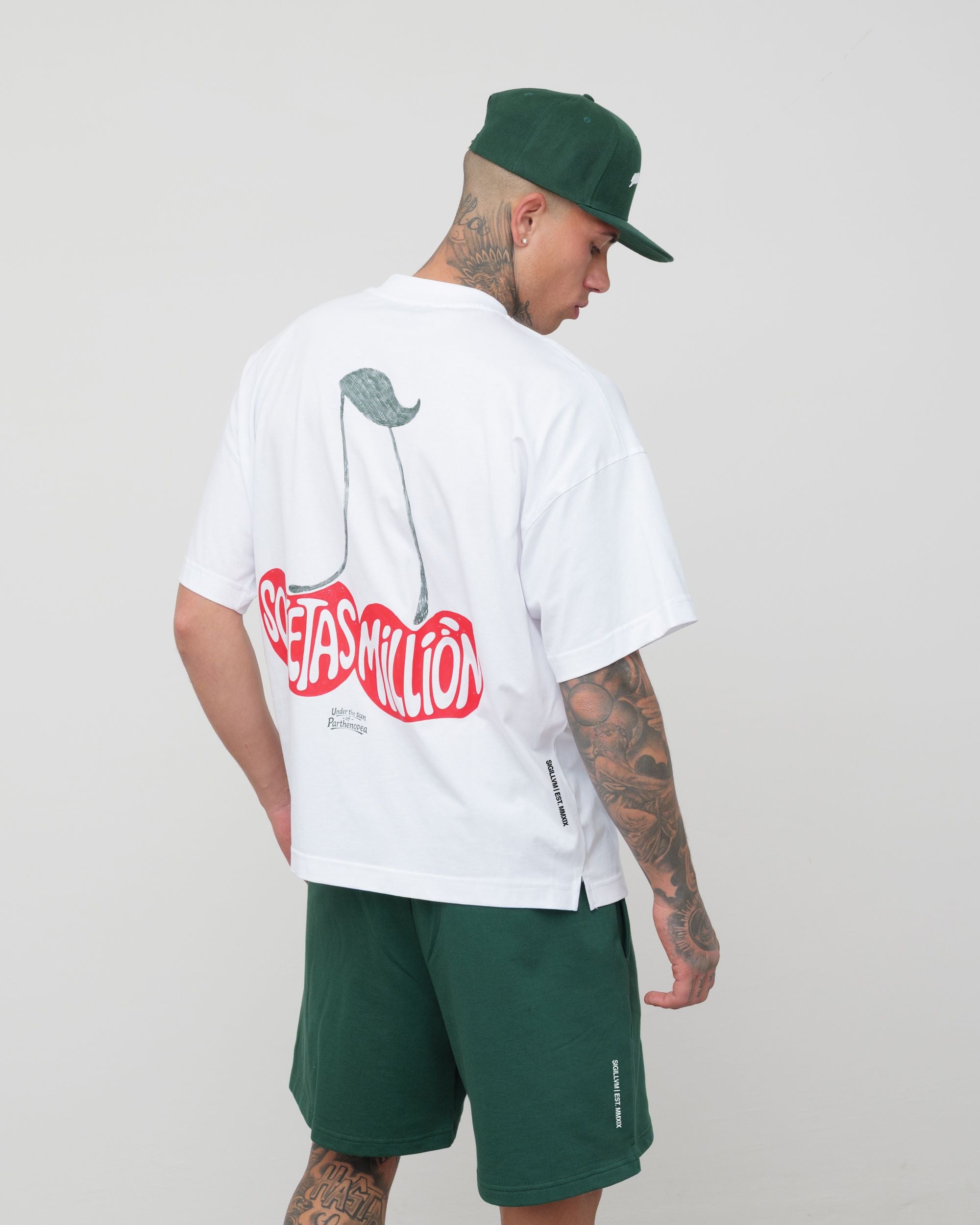 T-Shirt Ciliegie Bianca