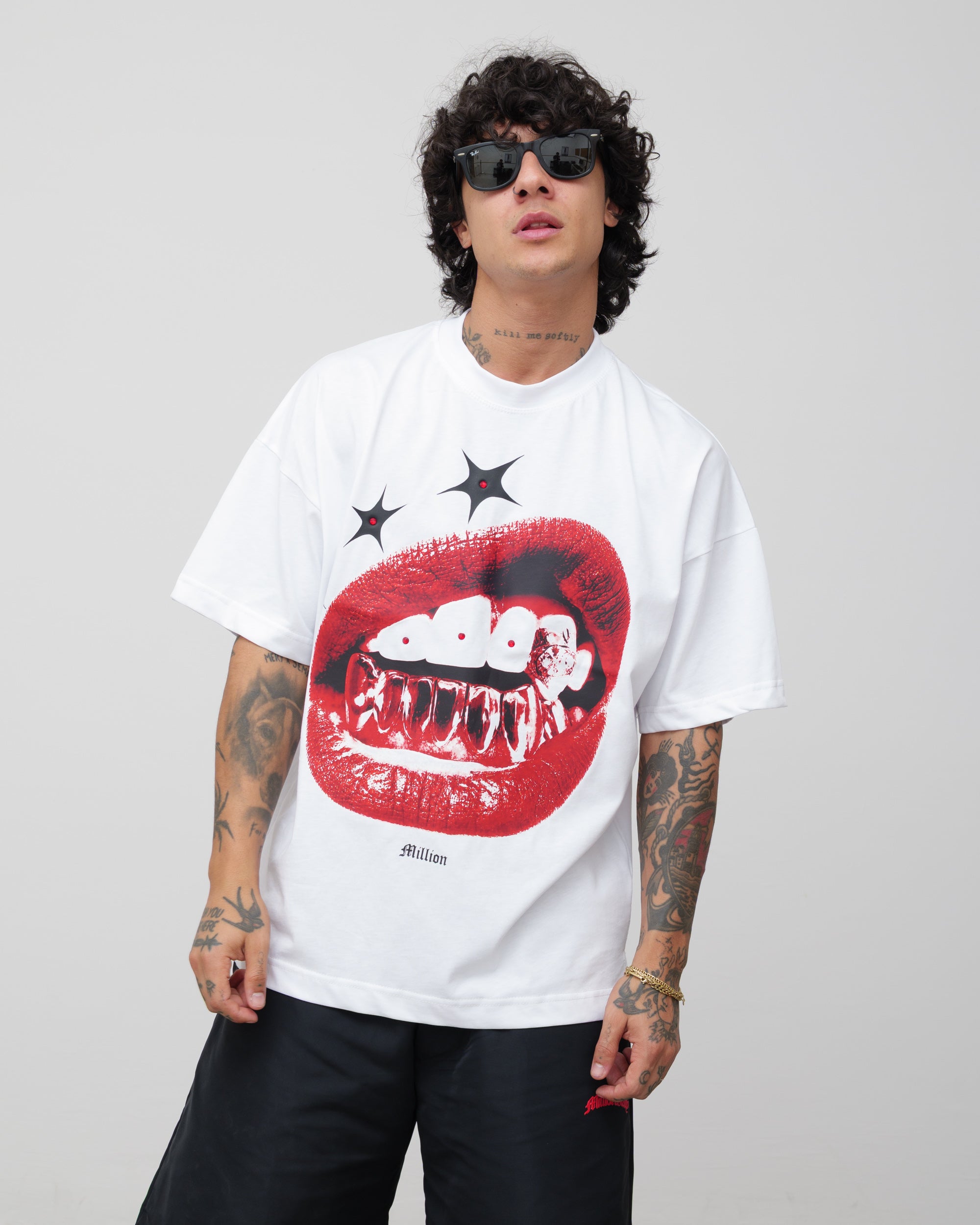 T-Shirt Lips Bianca