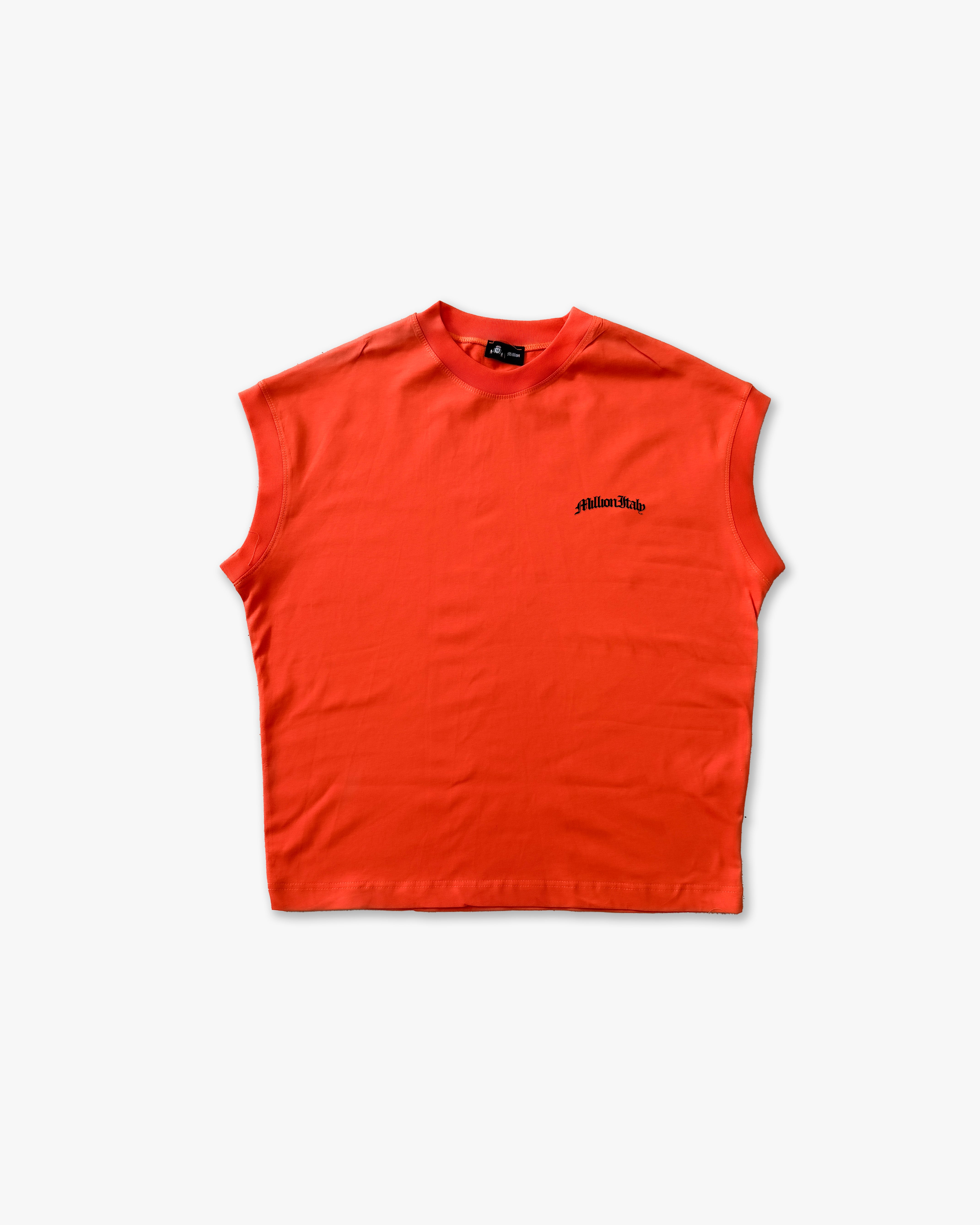 Orange Sleeveless T-Shirt