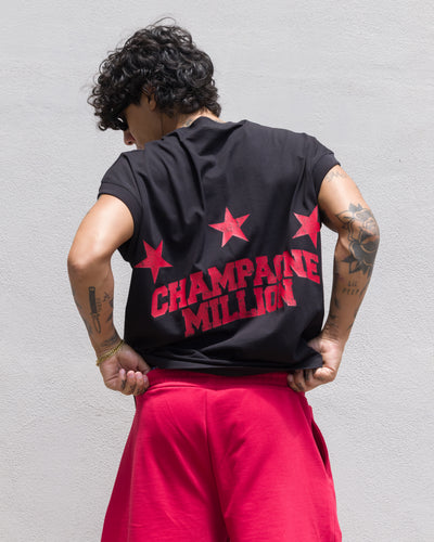 T-Shirt Champagne Million - Nera