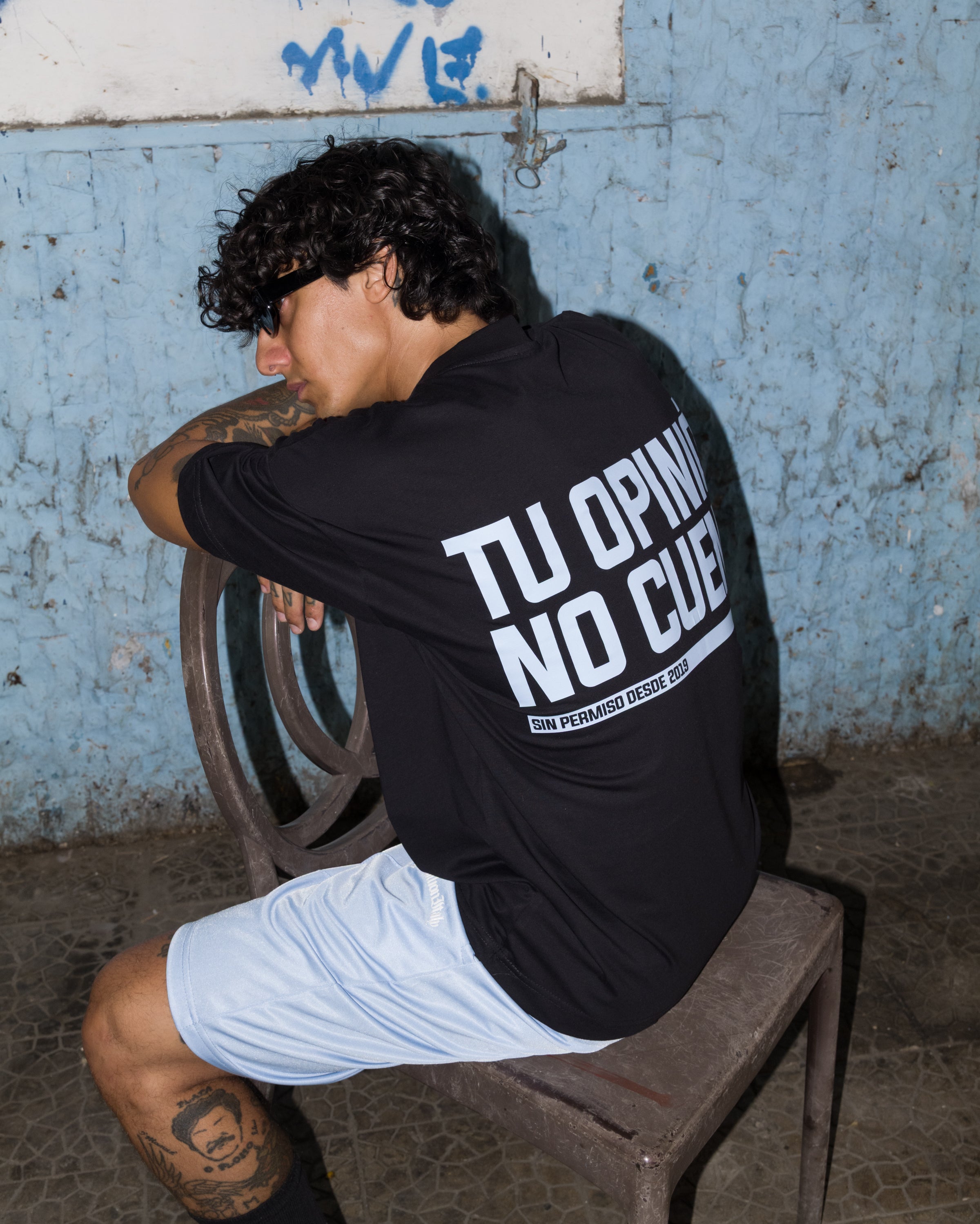 Sin Permiso Light Blue Shorts