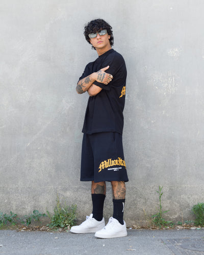 Black Arch Logo Shorts