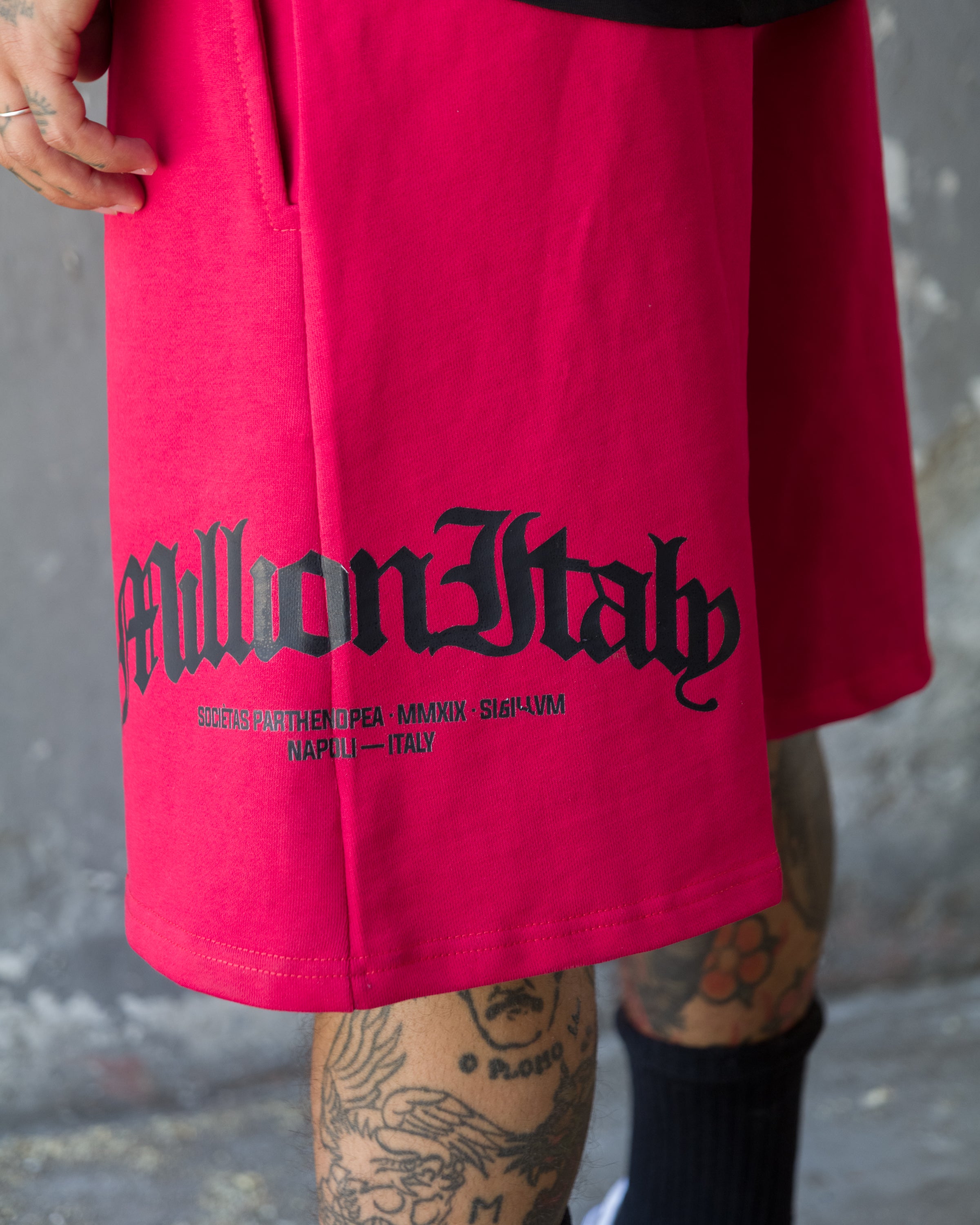 Red Arch Logo Shorts