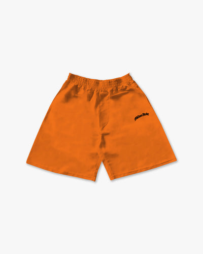Shorts Tech Arancio - Logo Nero